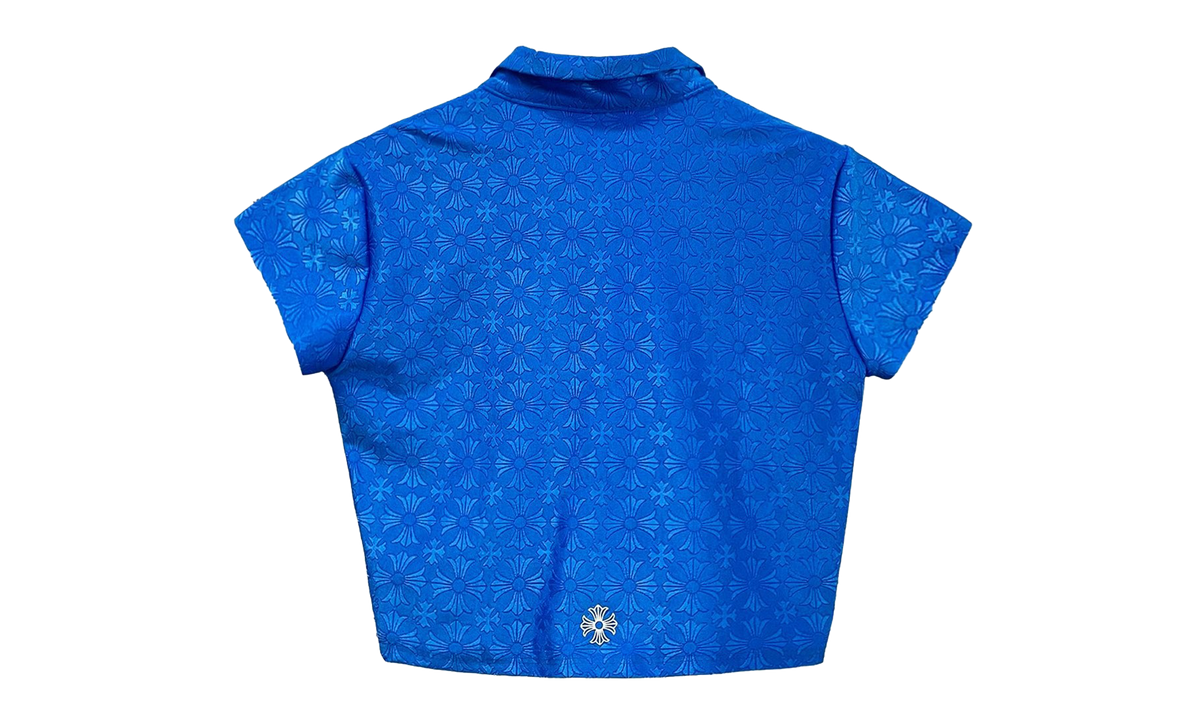 Chrome Hearts Cross Pattern Polo Tee WMNS "Blue" CHRM0826