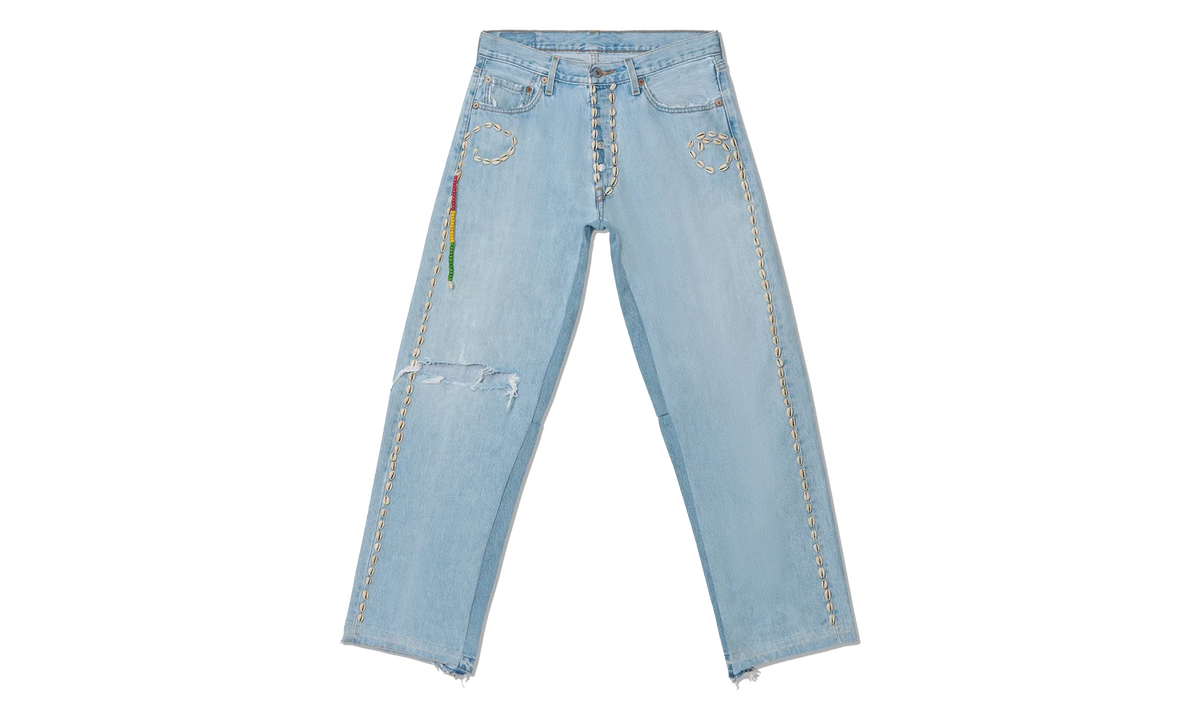 BARRIERS Cowrie Shell Denim Jeans "Blue" BAR66
