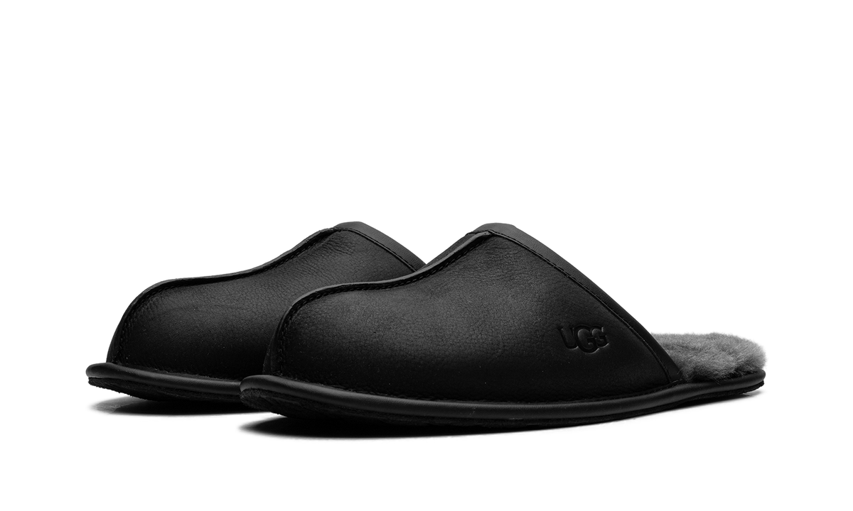 UGG Scuff Leather Slipper "Black" 1108192 BLK