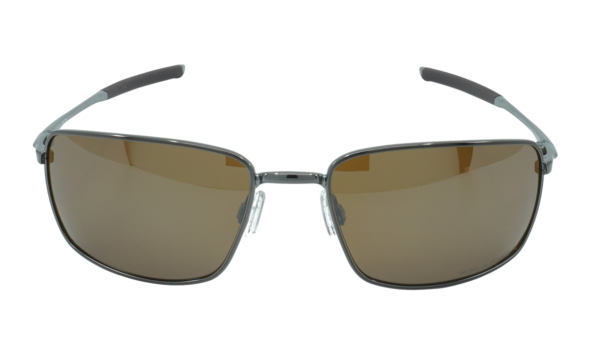 Oakley Square Wire Polarized Sunglasses "Gunmetal / Tungsten Iridium" OO4075 06