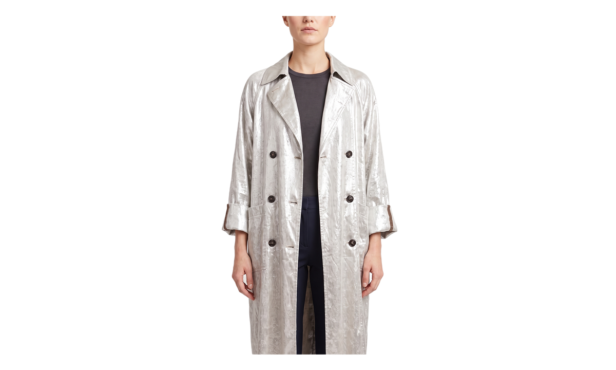 Brunello Cucinelli Long Coat WMNS "Silver" BRUN1368