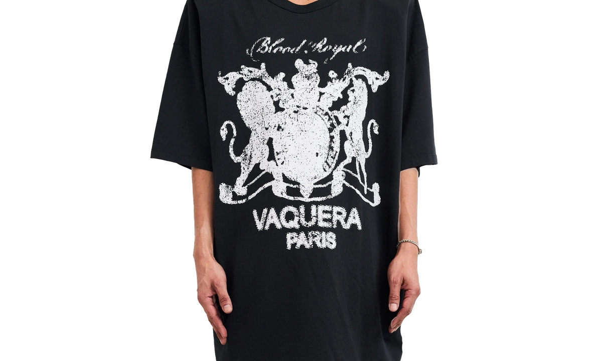 Vaquera Shoulder Pads T-Shirt "Black" VAQ10T017