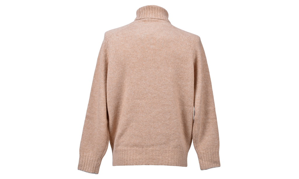 BRUNELLO CUCINELLI Wool Turtleneck Sweater "Light Camel" BRUN353