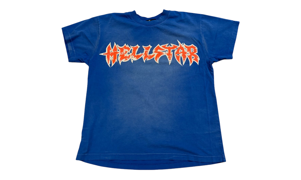 Hellstar Metal Logo T-Shirt "Blue" HSR257