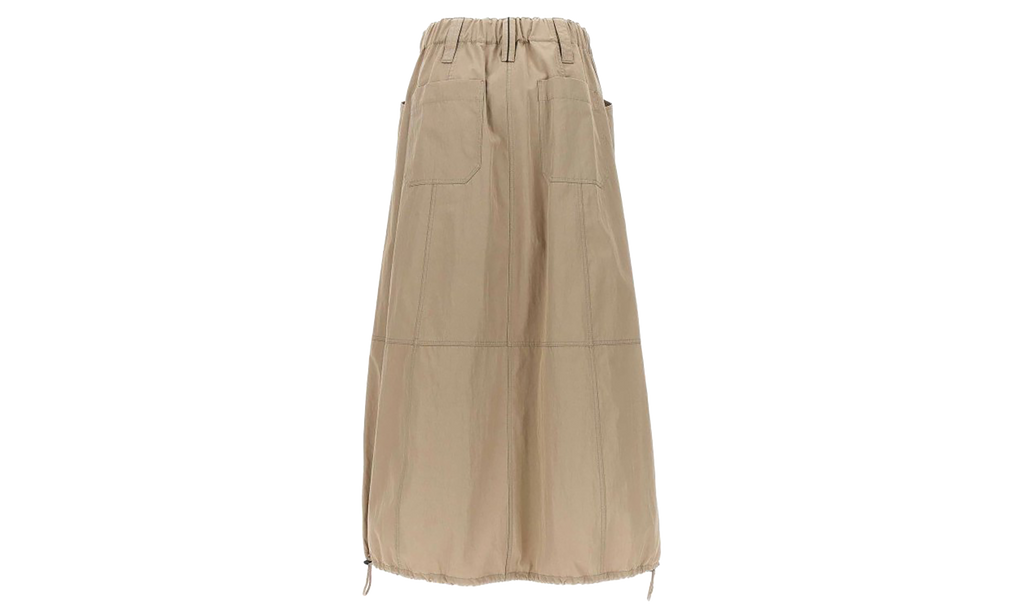 Brunello Cucinelli Gathered Hem Skirt WMNS "Wheat Stalk" BRUN1265