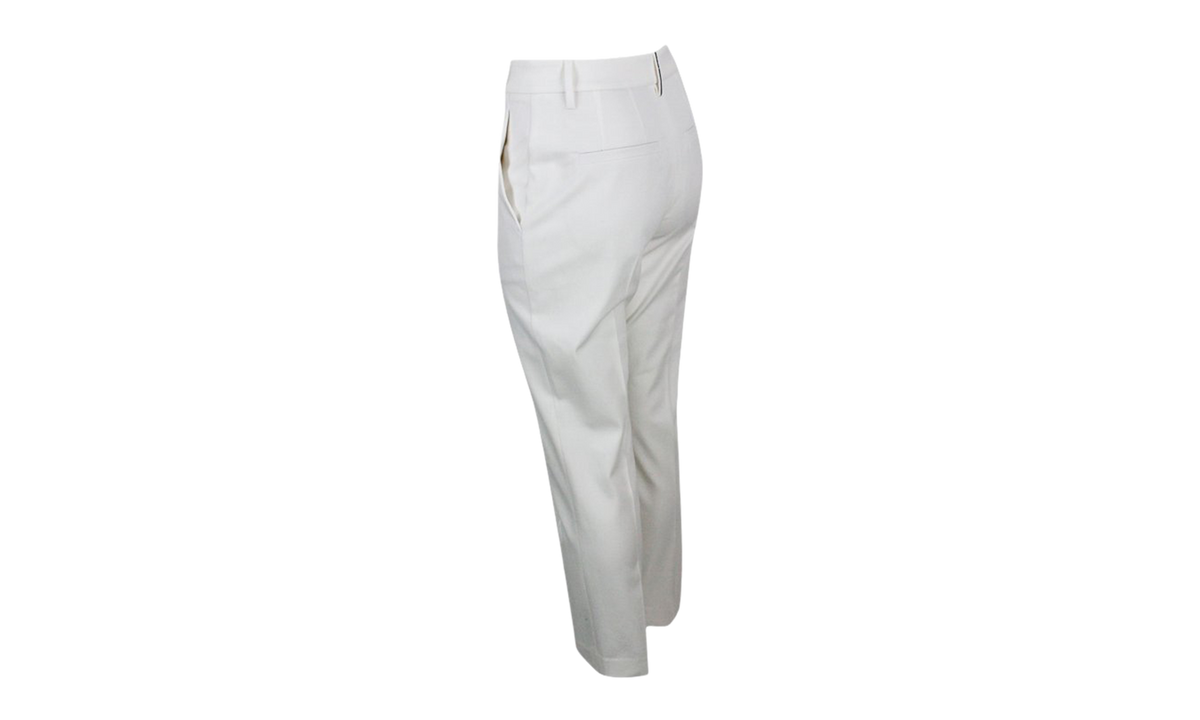 Brunello Cucinelli Tailored Slim Trousers WMNS "Off White" BRUN1407