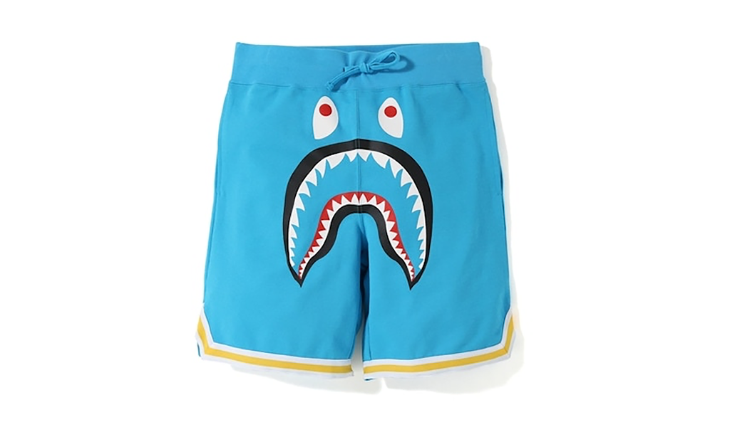 Bape Shark Basketball Sweatshort "Blue / Yellow" AE38E883