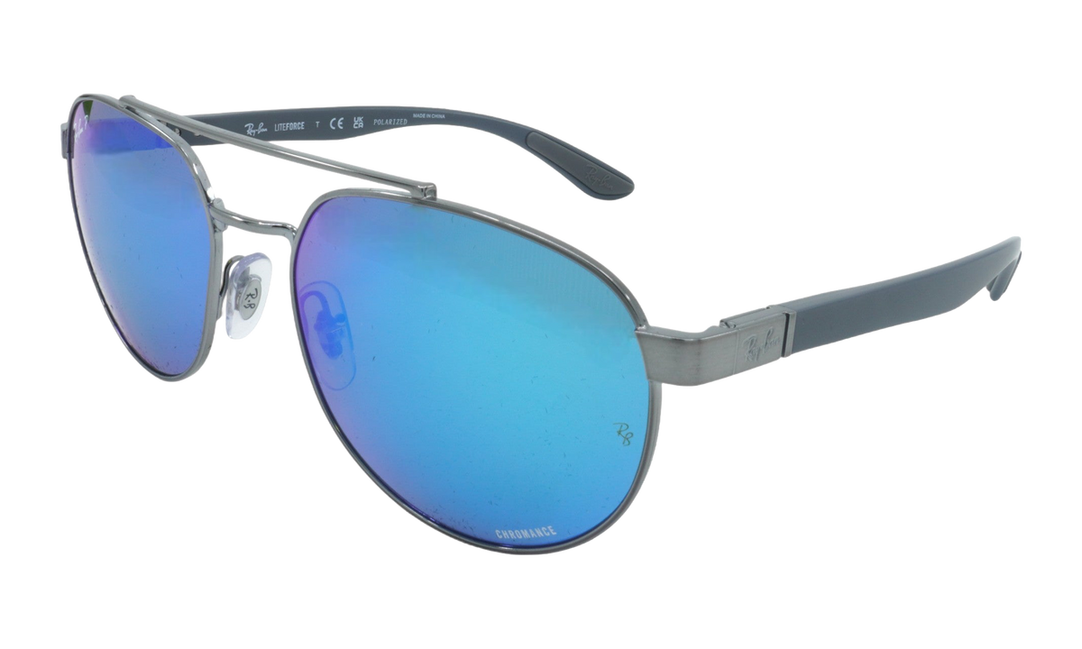Rayban Irregular Polarized Sunglasses "Gunmetal" RB3736CH-004-A1_56