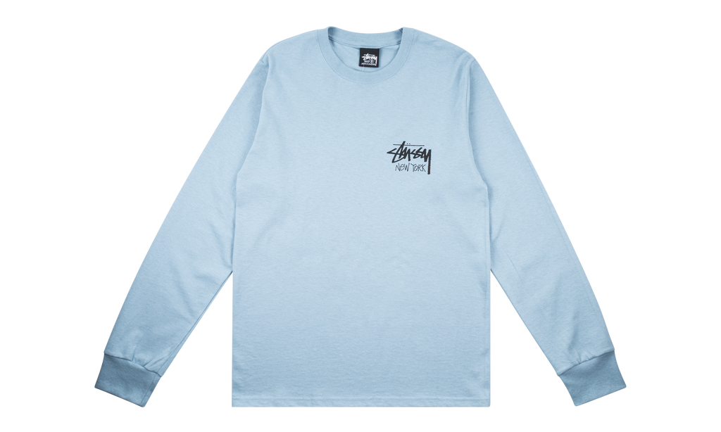 Stussy New York Longsleeve Tee "Slate" STUS21