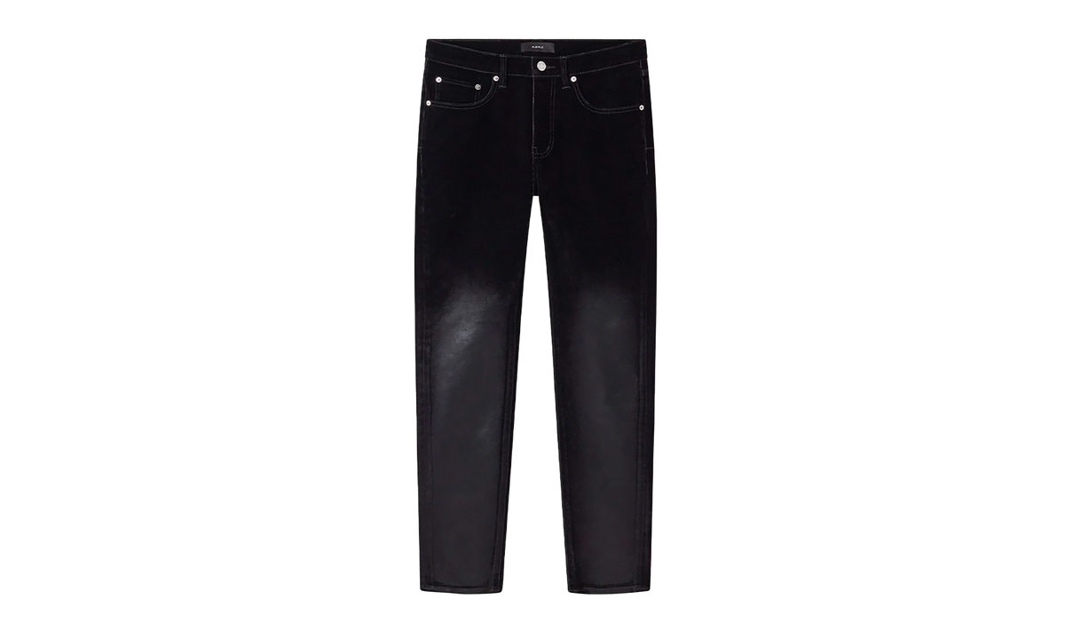 Purple Brand Flock Dipped "Black - Skinny Fit" P001 SFDB429