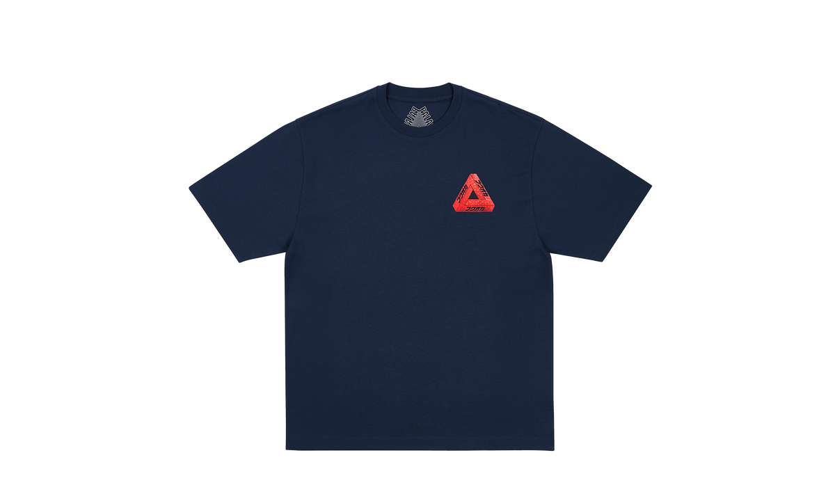 Palace Fukuoka Tri-Ferg T-shirt "Navy" p0079