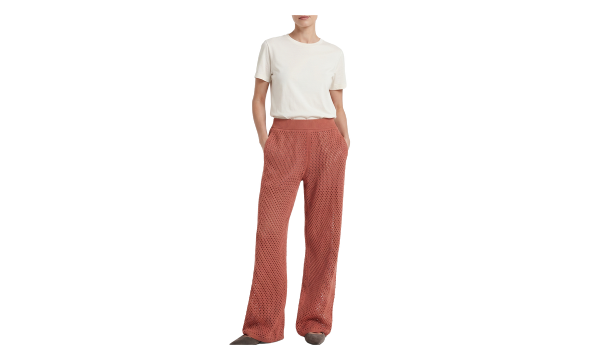Brunello Cucinelli Relaxed Knit Trousers WMNS "Rust" BRUN1638