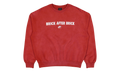 Air Jordan x Nigel Sylvester Brick After Brick Fleece Crewneck Sweatshirt "Vermilion / Sail" IQ8154 671
