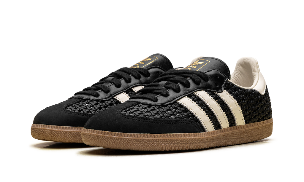 Adidas Samba OG WMNS "Basketweave Black Cream White" HQ9282