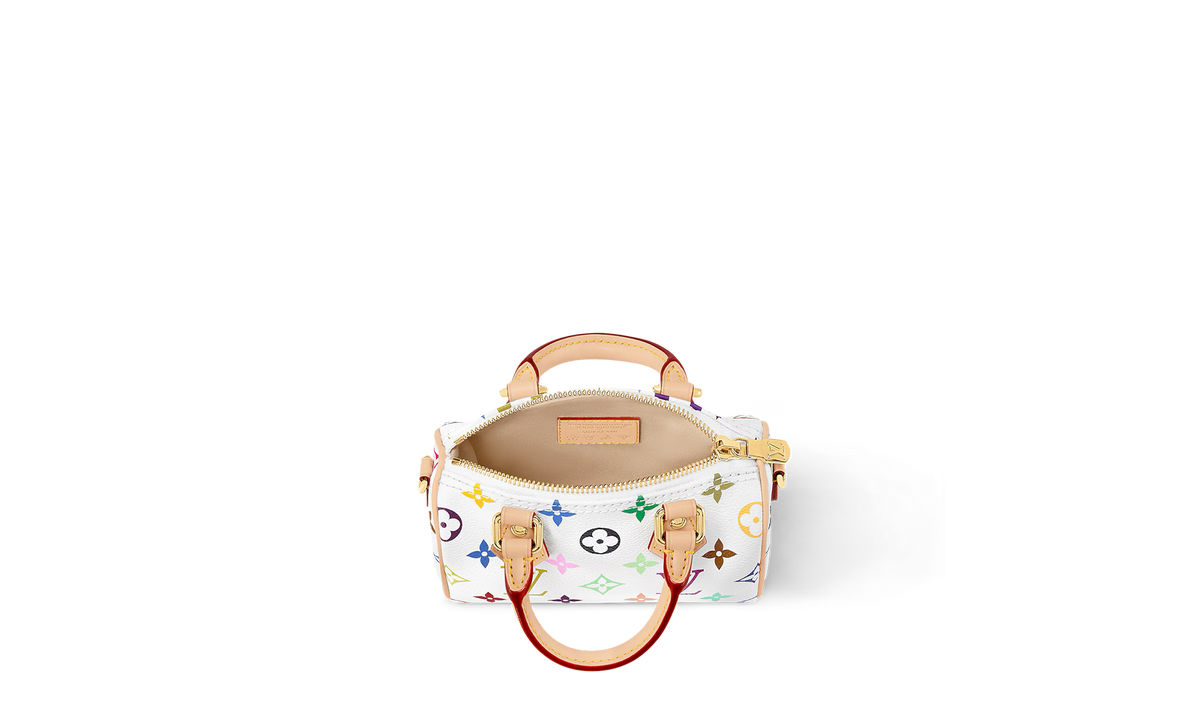 Louis Vuitton Nano Speedy "Takashi Murakami - Multicolore Blanc" M13391