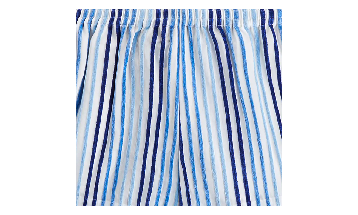 Kith Erika Chenille Stripe Boxer Shorts WMNS "Blue" KHW060350 5020