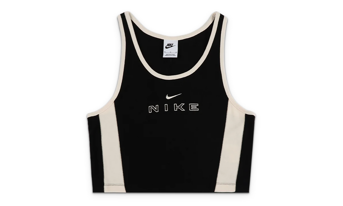 Nike NSW Tight Graphic Tank Top WMNS "Black Chalk" IF0552 010