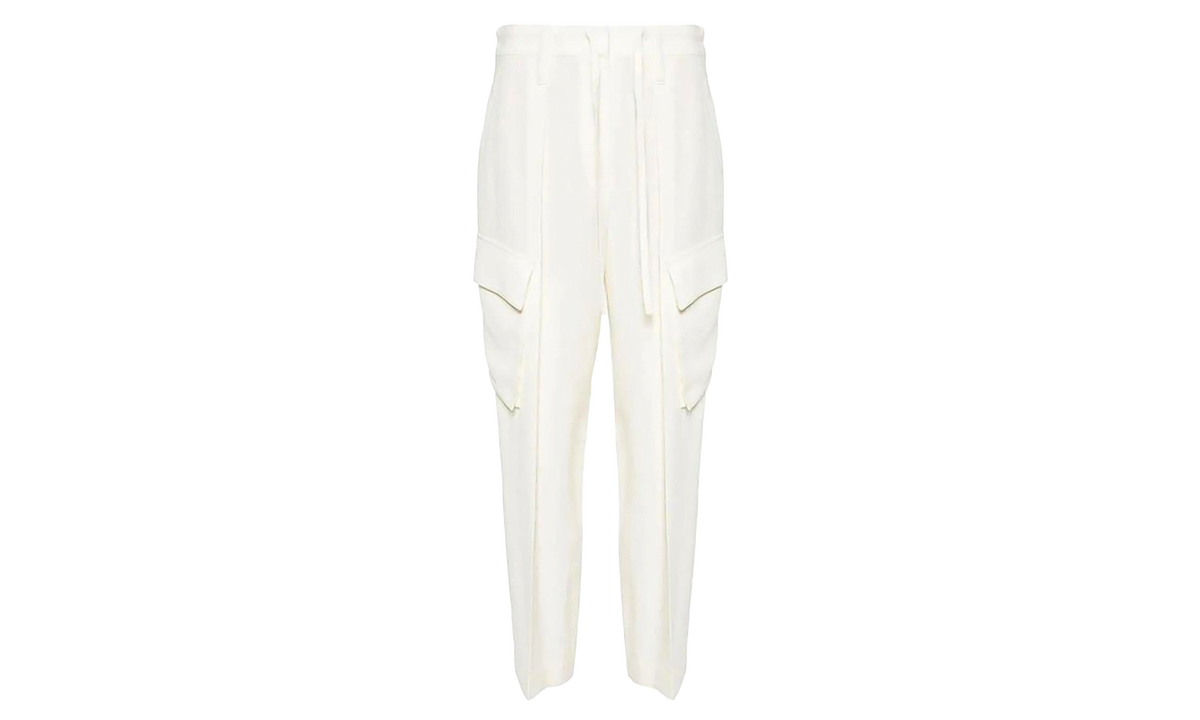 Brunello Cucinelli Wool Viscose Tapered Trousers WMNS "Naturale" BRUN1387