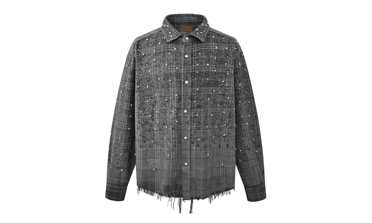 Birth Of Royal Child 20K Diamond Shirt "Grey / Rhinestone" BC25SSLS06 GY