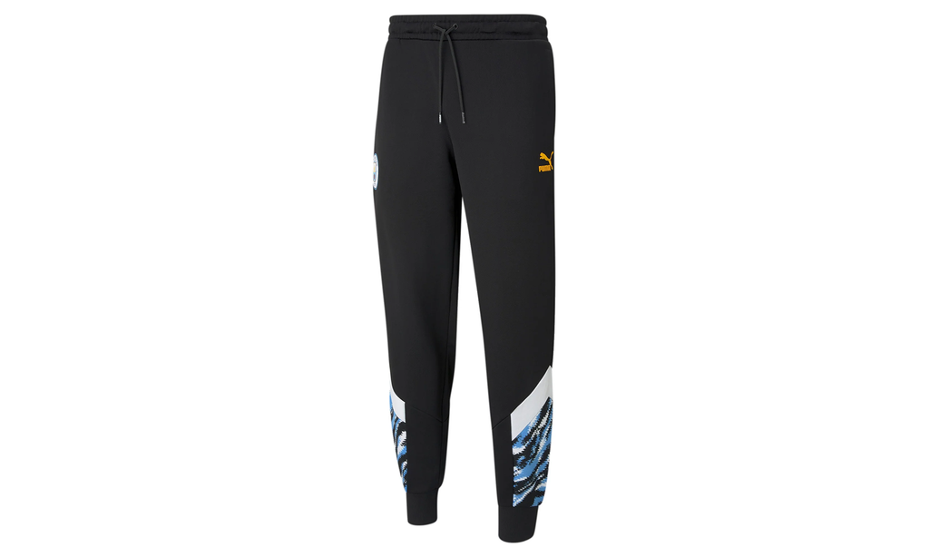 Puma MCFC MANCHESTER CITY ICONIC MCS GRAPHIC TRACK PANTS "Black" 758711 05