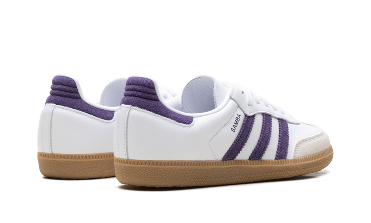 Adidas SAMBA OG WMNS "White Alumina Aurora Plum" JS1392
