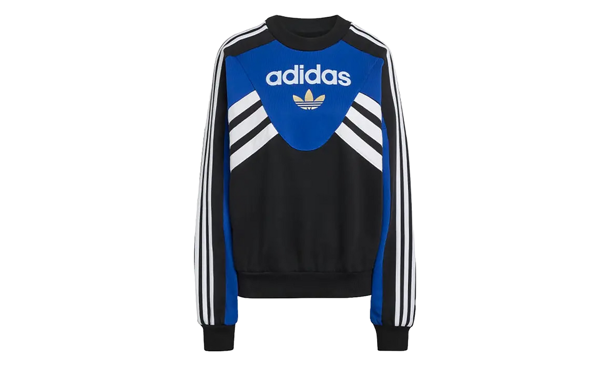 Adidas Cutline Crew Sweatshirt WMNS "Royal Blue Black" KD7769