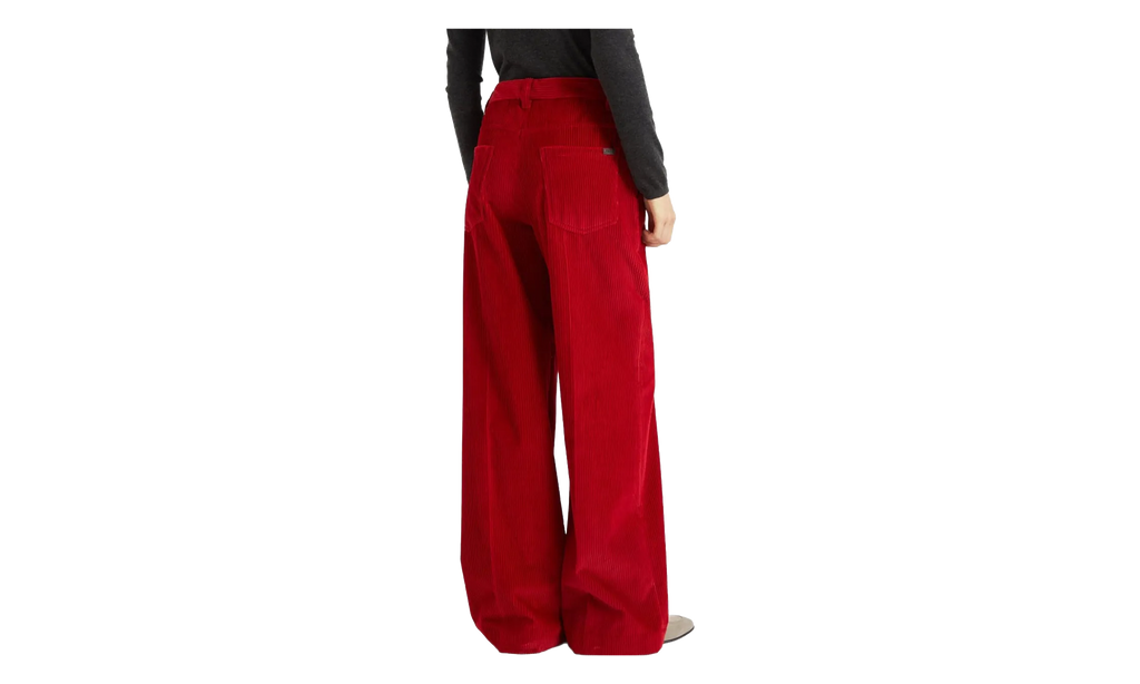 BRUNELLO CUCINELLI Corduroy Trousers WMNS "Red" BRUN352