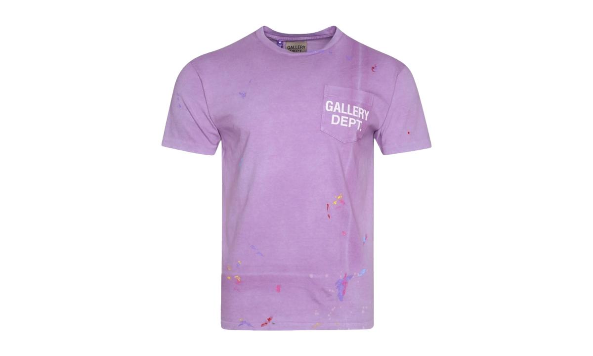 Gallery Dept Paint Splatter Logo Tee "Purple" K5Y4R6WK