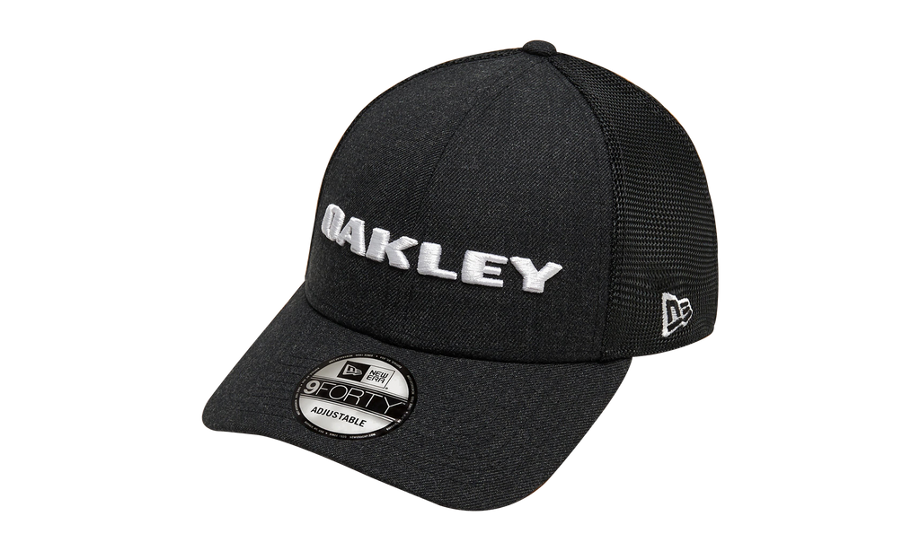 9FORTY OAKLEY x New Era Heather Snapback Hat "Blackout" 911523 02E