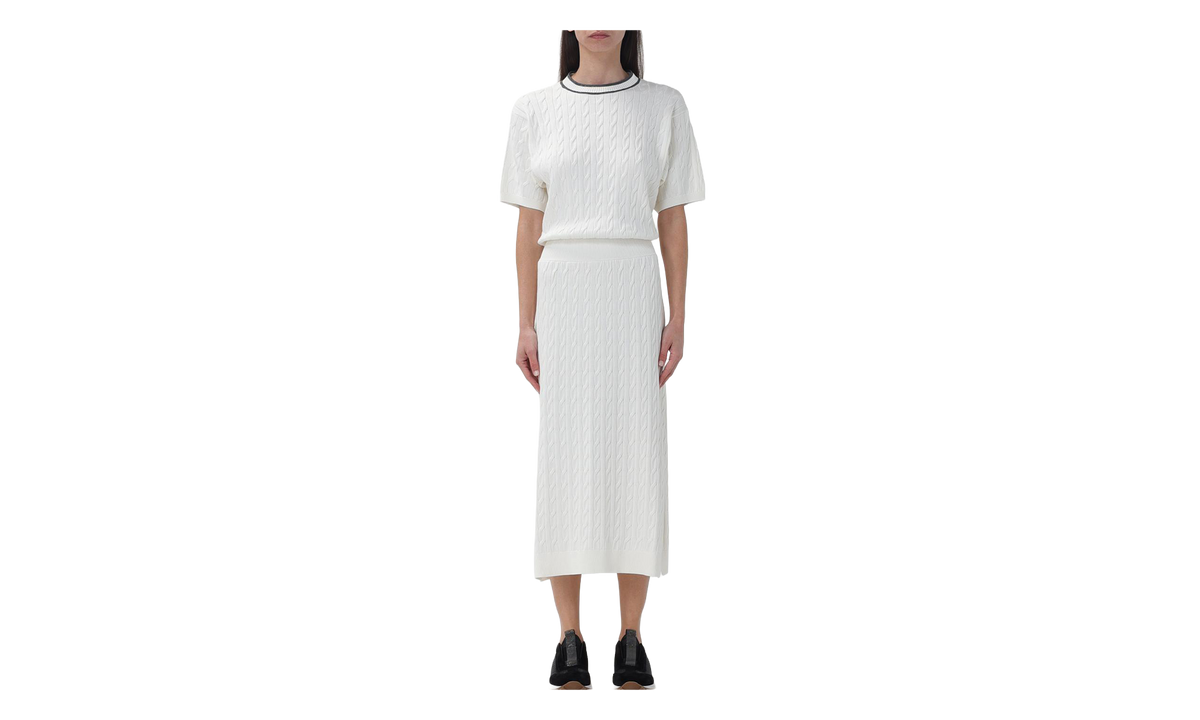 Brunello Cucinelli Cable Knit Dress WMNS "Panama" BRUN1459