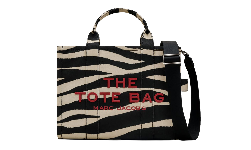 Marc Jacobs The Zebra Canvas Medium Tote Bag "BLACK/WHITE" 2F4HTT021H05-005