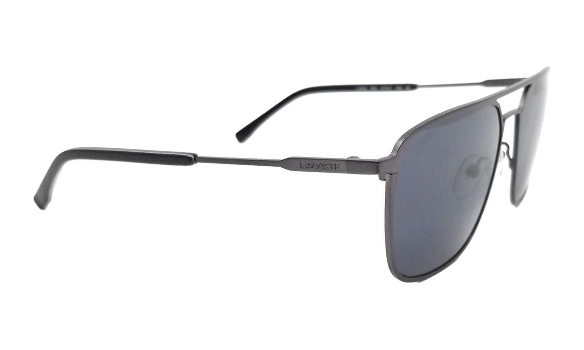 Lacoste Rectangle Sunglasses "Matte Silver" L194S-033