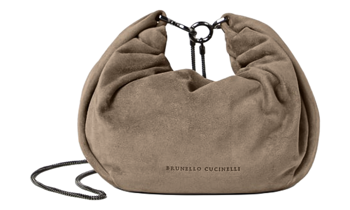 Brunello Cucinelli Suede Shoulder Bag WMNS "Sage" BRUN1893