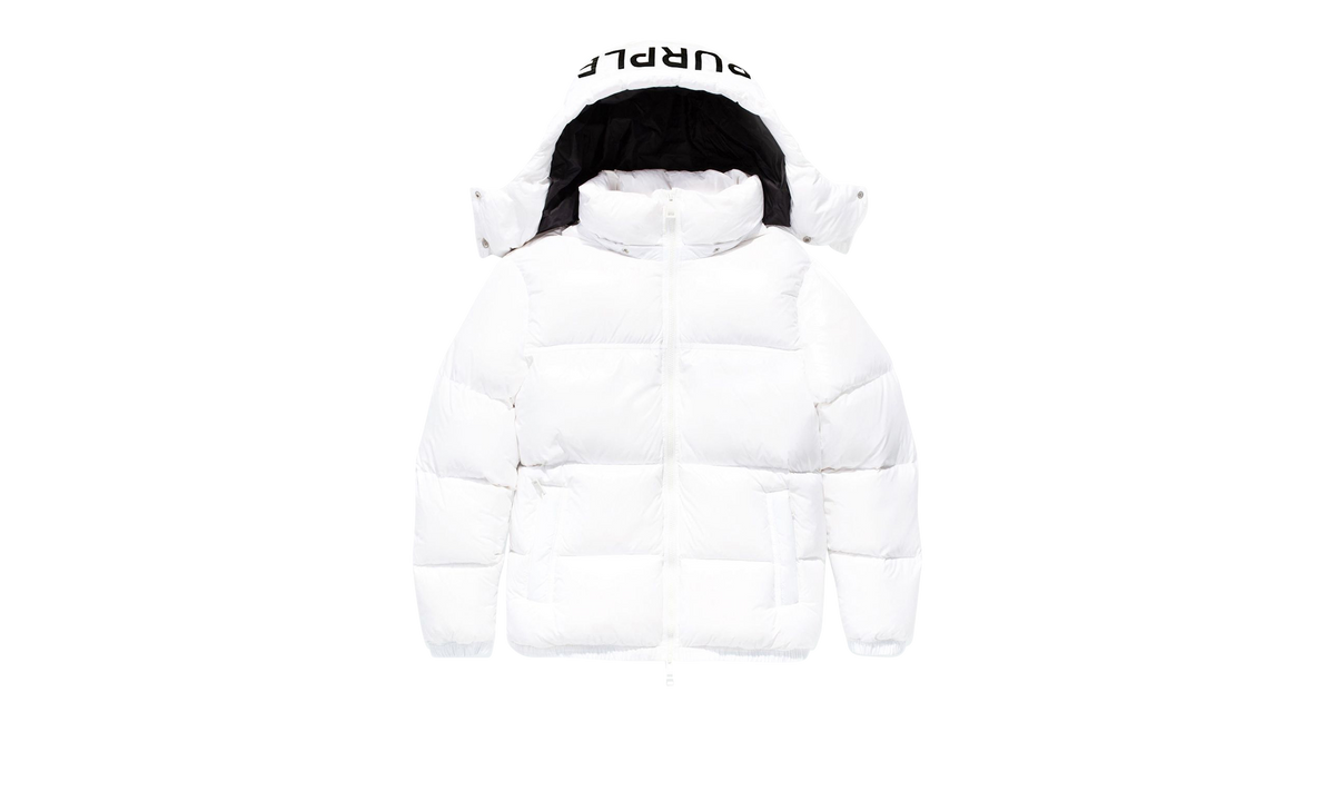 Purple Brand NYLON DOWN PUFFER "White" P611 PSWP423