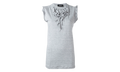 Dsquared2 Ruffled Trim Cotton T-Shirt "Grey" S75NC0607-S22146-857M