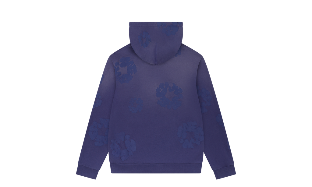 Denim Tears Mono Cotton Wreath Hoodie "Washed Blue" DT104