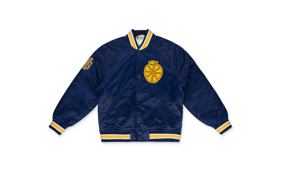Aime Leon Dore NEW BALANCE SATIN TEAM TRACK JACKET "Blue" ALD MOTW 0028