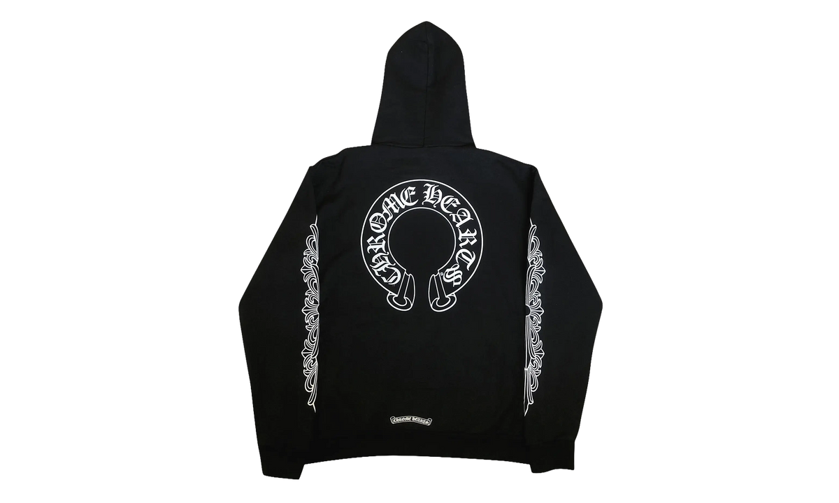 Chrome Hearts Horseshoe Floral Pullover Hoodie "Black" CHRM1605