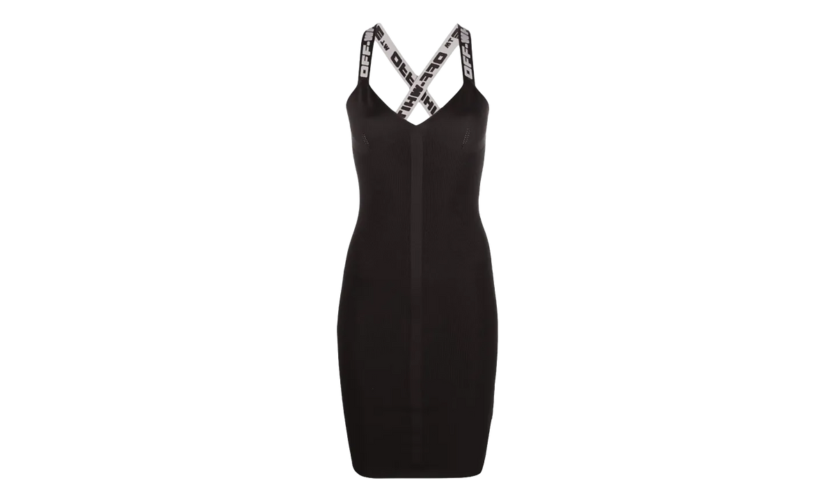Off-White Logo Band Tank Dress WMNS "Black" OWIHI022C99KNI0011009