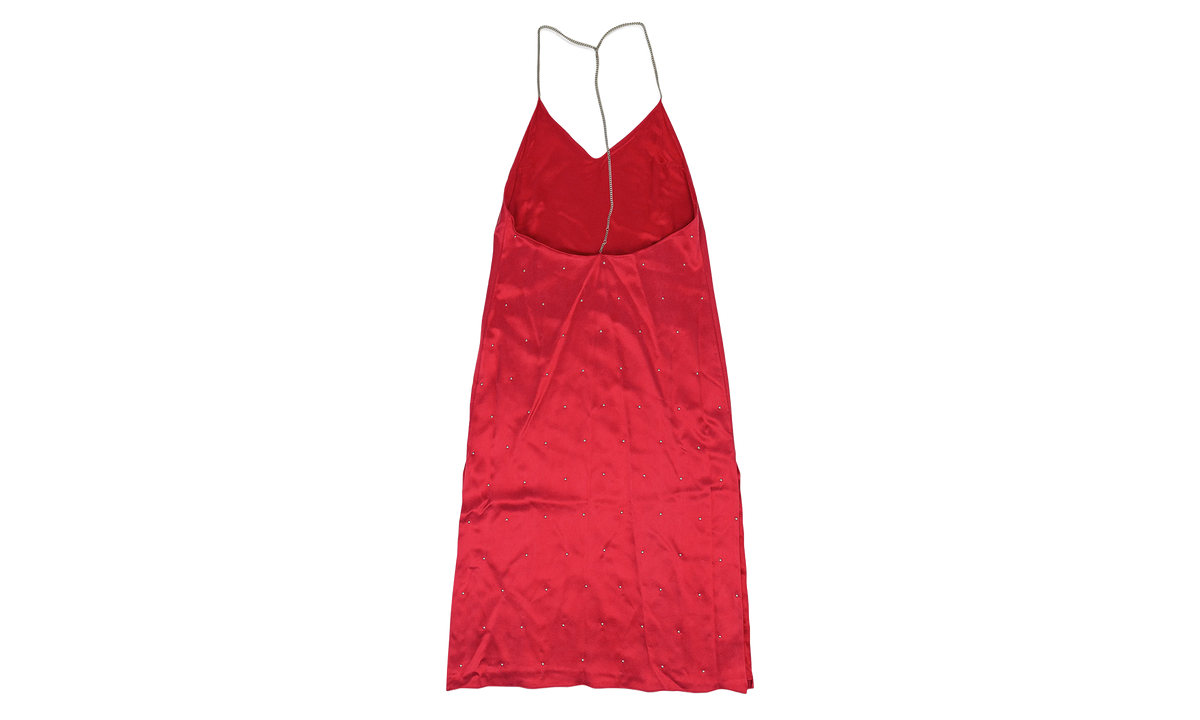 Amiri Silk Studded Slip Dress WMNS "Red" WDVSL STC RED
