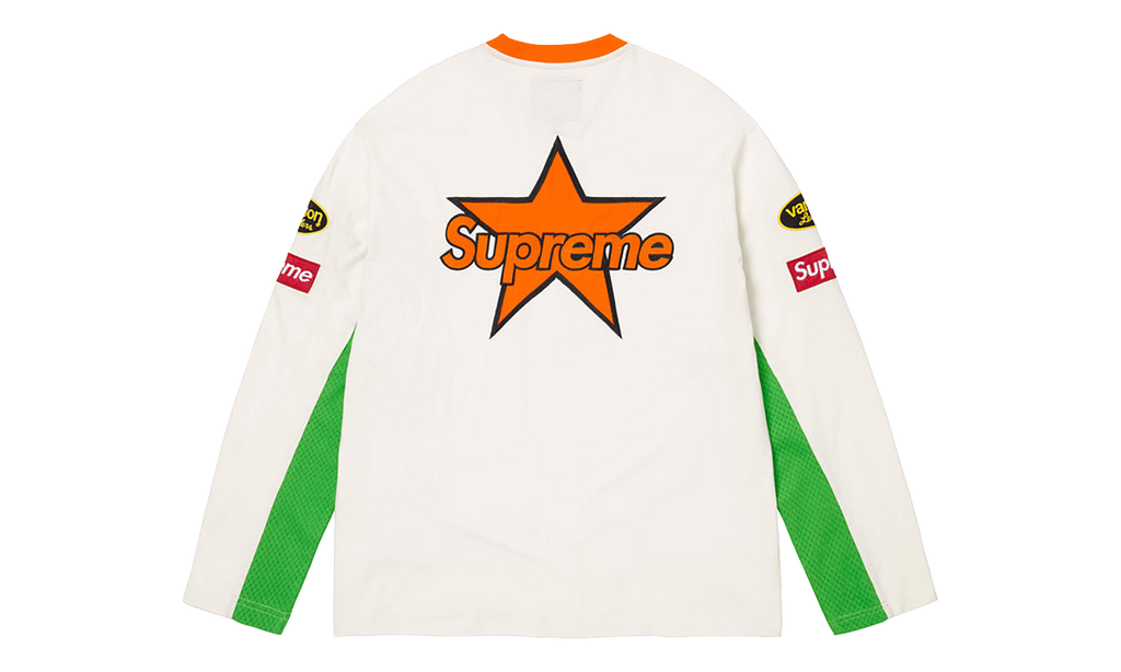 Supreme Vanson Leathers® L/S Top "SS26 - White" SU27021