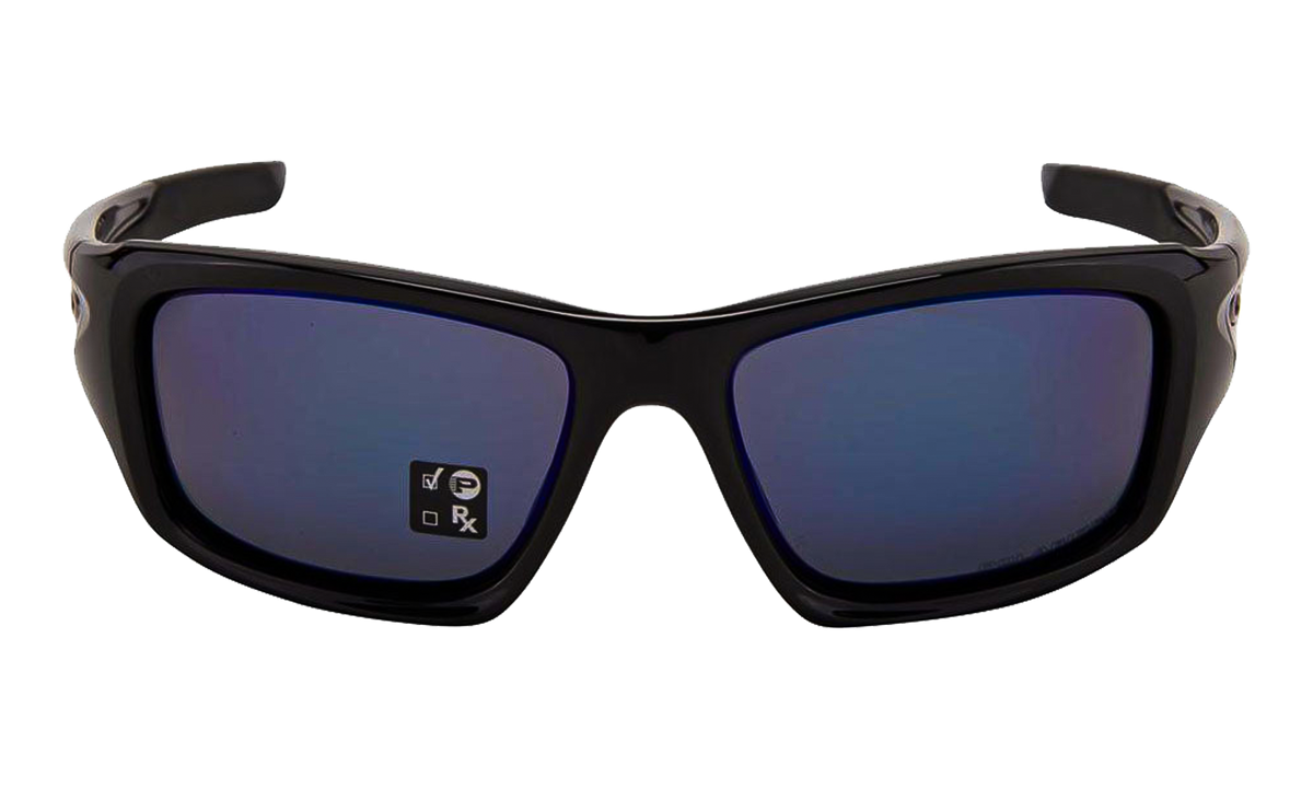 Oakley Valve Sunglasses "Polished Black / Deep Blue Polarized" OO9236 12