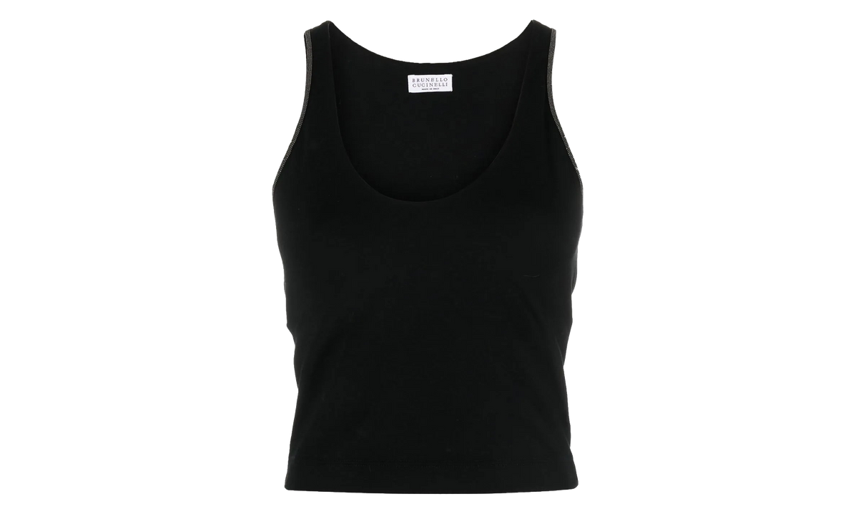 Brunello Cucinelli Stretch Fitted Tank Top WMNS "Black" BRUN1604