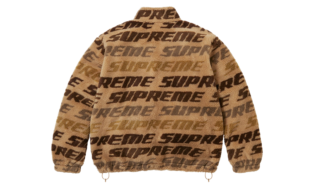 SUPREME Repeat Jaquard Fleece Jacket "FW26 -Tan" SU28445