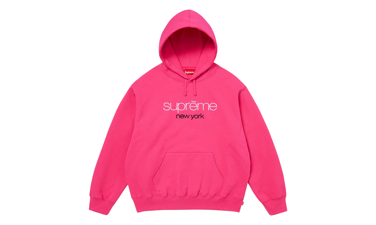 Supreme Classic Logo Hooded Sweatshirt "SS26 - Bright Fuchsia" SU27101