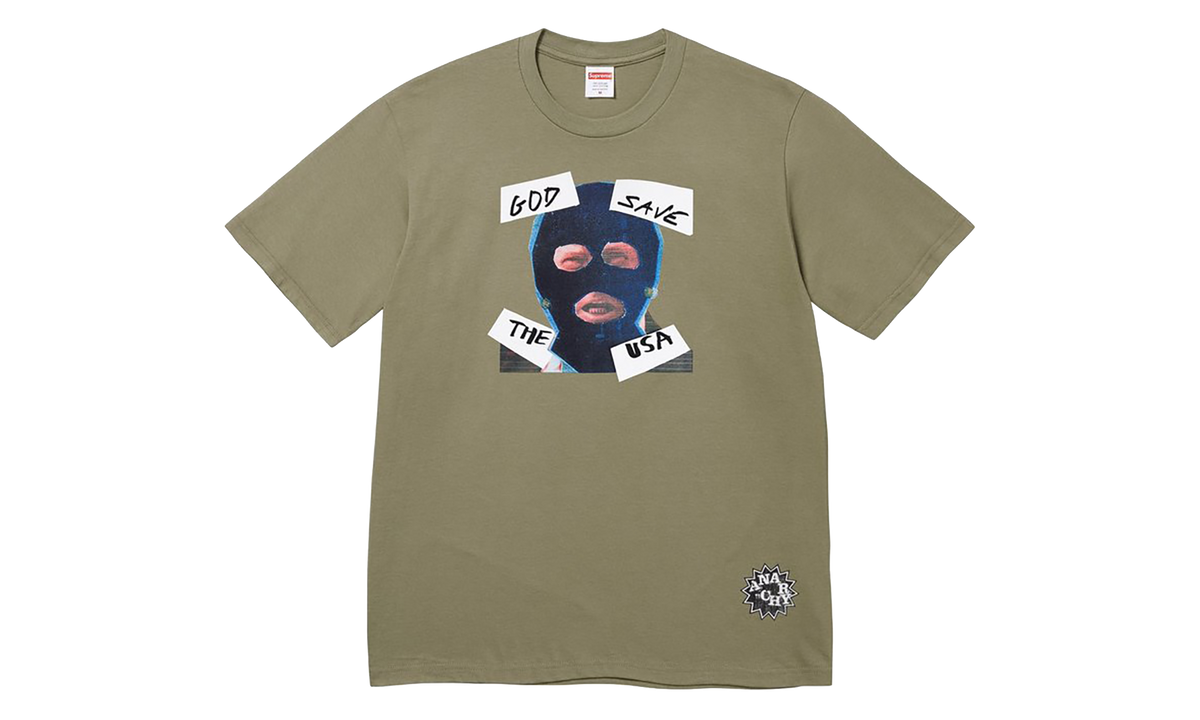 SUPREME God Save Us Tee "SS26 - Olive" SU28436