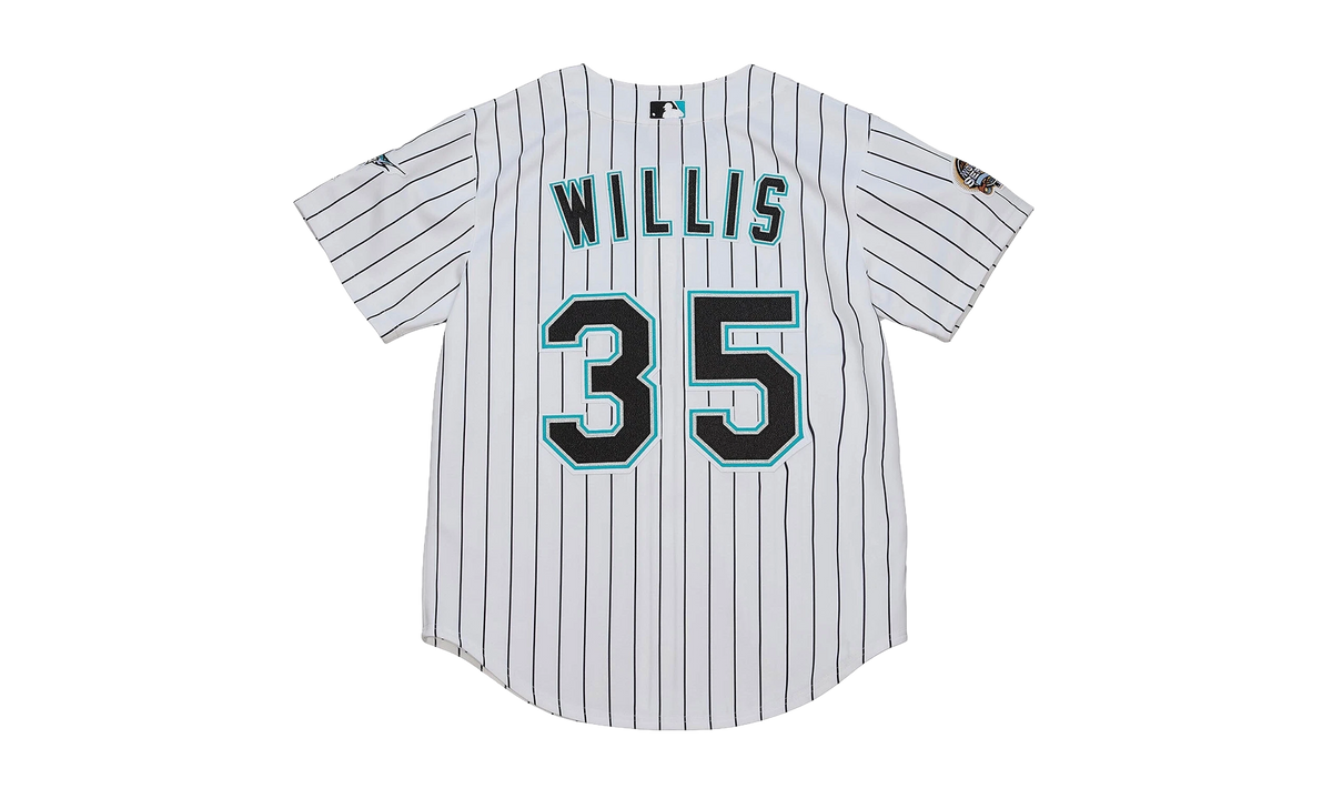 Mitchell & Ness MLB Dontrelle Willis Home World Series Jersey "2003 Florida Marlins – White / Black" AJY15338 FMA03DWSWHBK