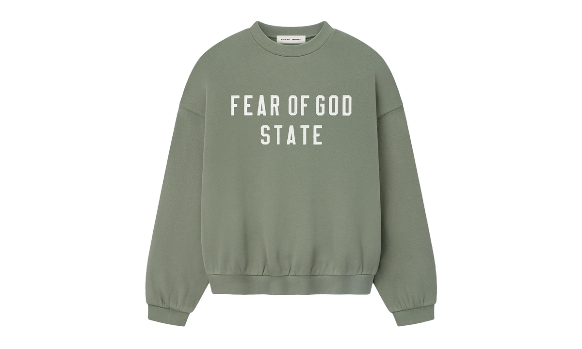 Fear of God Essentials 90's Fleece Crewneck "Moss" 192SP256557F