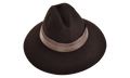 BRUNELLO CUCINELLI Felt Fedora With Beaded Band WMNS "Brown" BRUN254