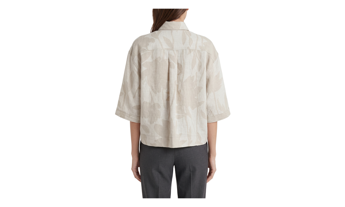Brunello Cucinelli Linen Boxy Shirt WMNS "Light Beige" BRUN1656